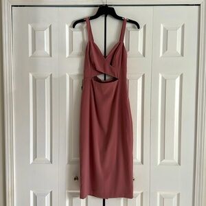 Express Mauve Cutout Midi Dress. Size 4. New never worn.